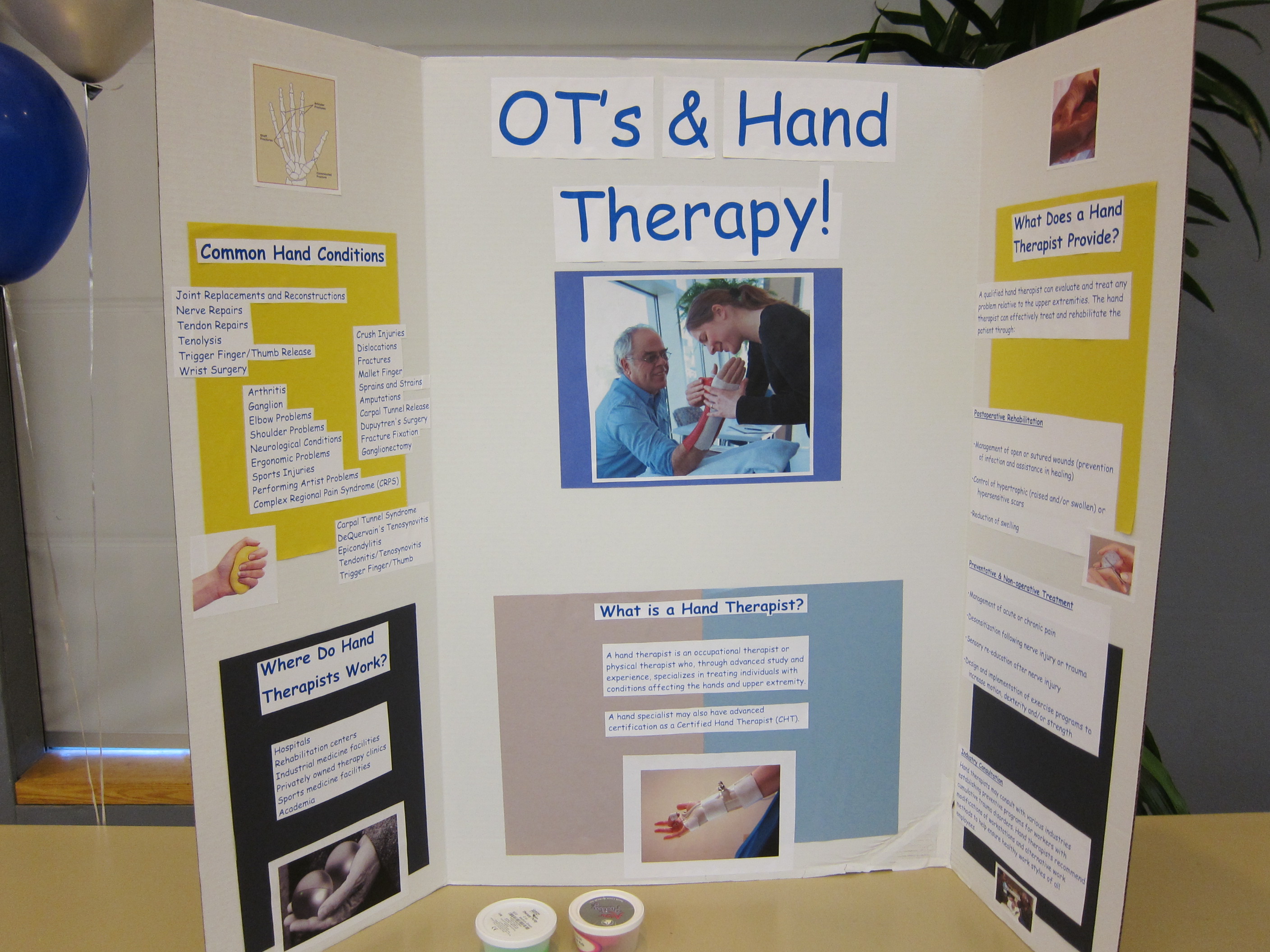 OTs and Hand therapy poster